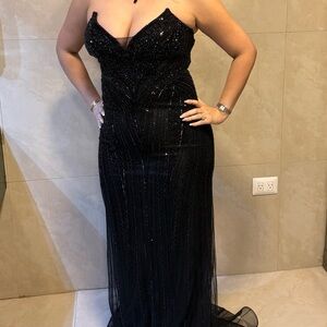 Elegant Black Evening Gown